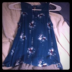 Blue parter tank top